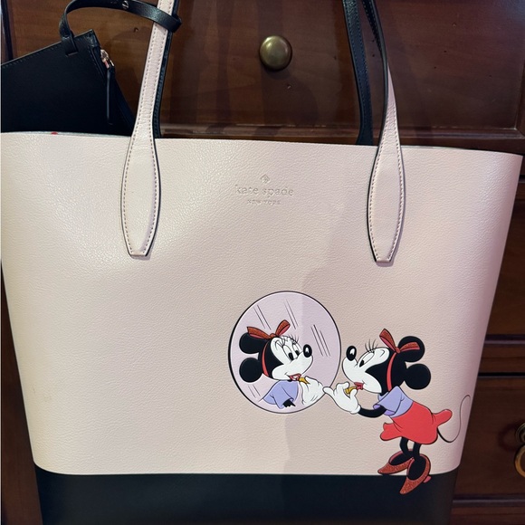 Kate Spade Pink and Black Disney Tote - Picture 4 of 9